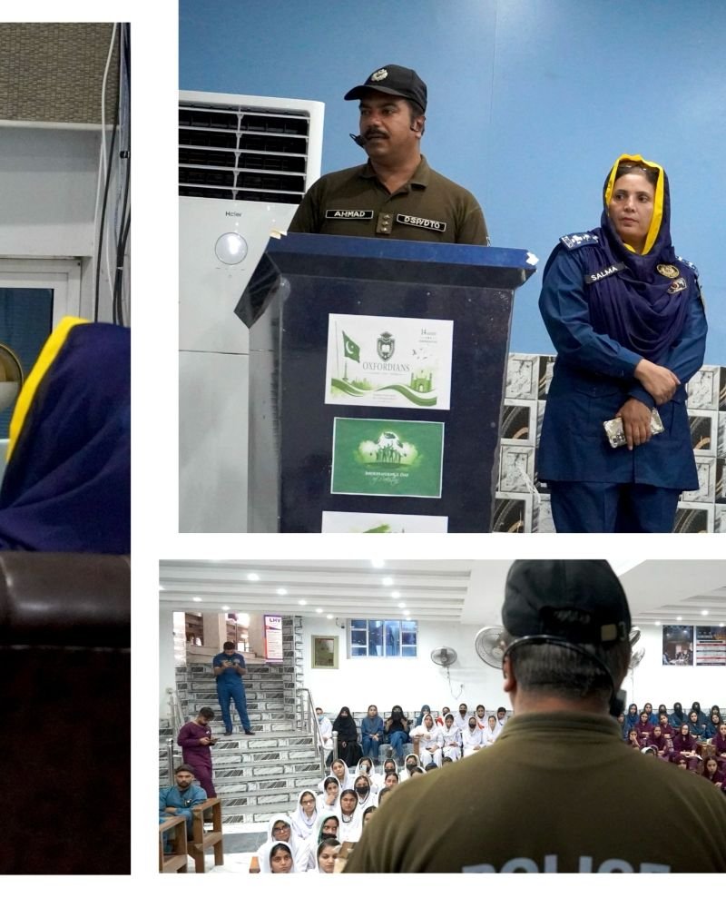 Oxford Group of Colleges Sheikhupura: traffic awareness workshop